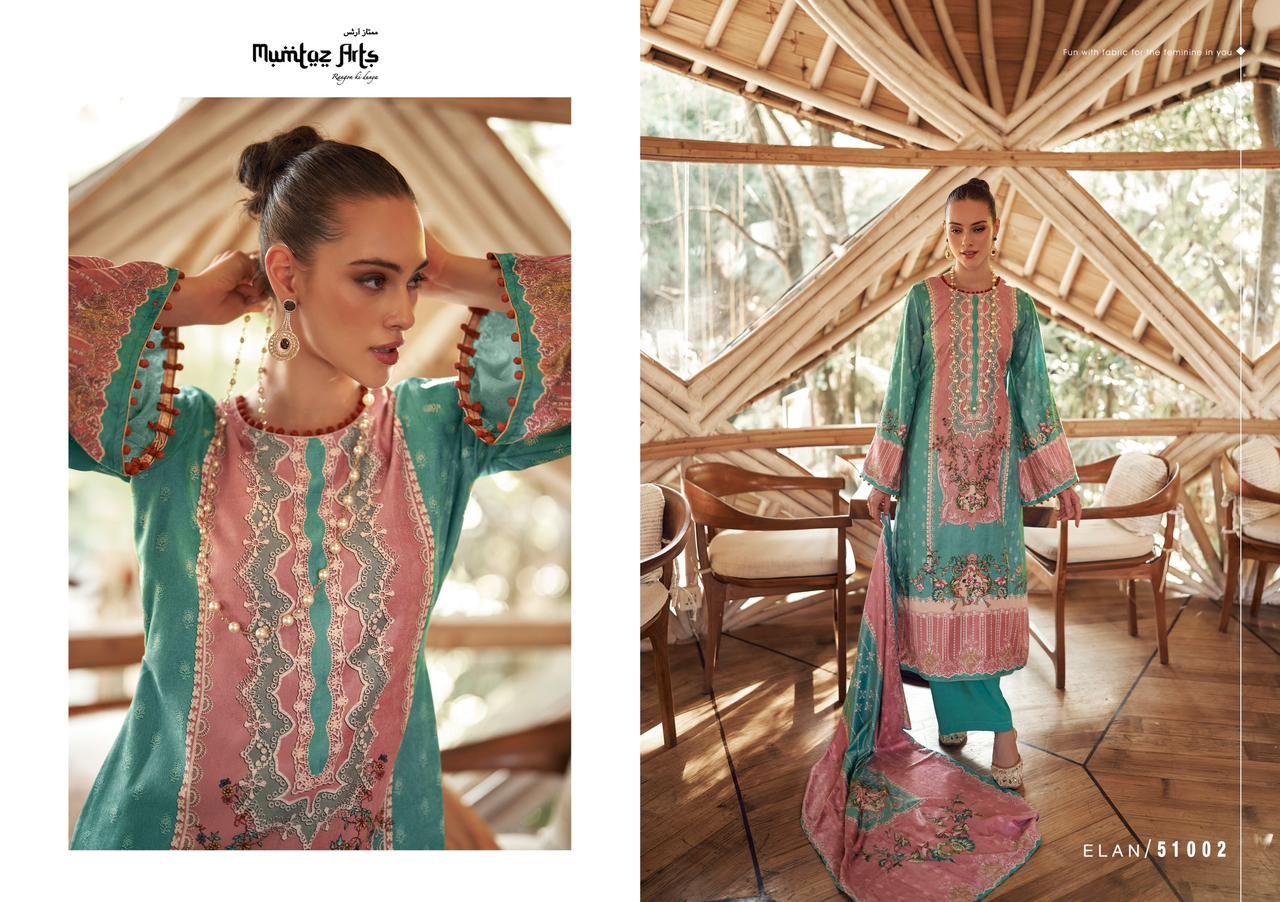 Mumtaz Elan Pashmina Velvet Winter Wear Dress Material